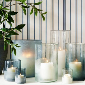 Handcrafted Glass Candleholder from Pottery Barn