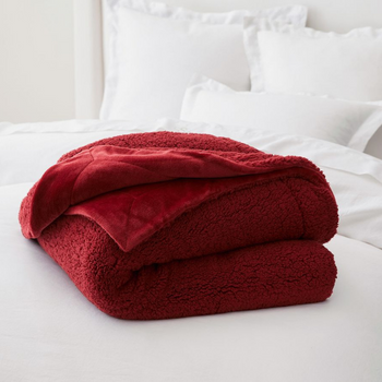 Red Marshmallow Blanket from Pottery Barn